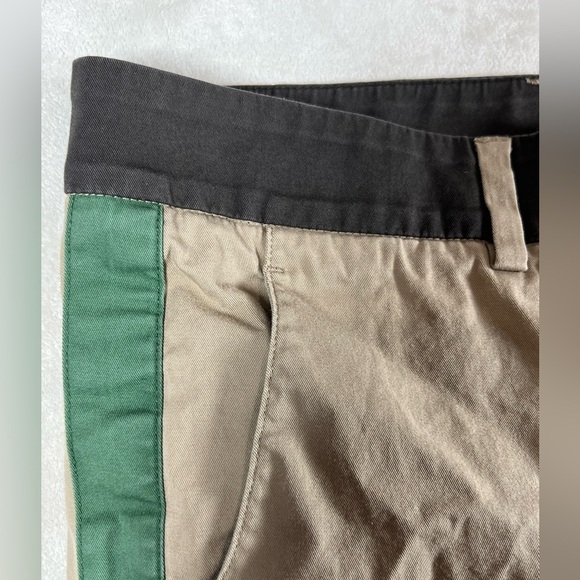 Vince Size 6 Camel Brown Two Tone Classic Cotton Trouser Pants C12 - Picture 5 of 10